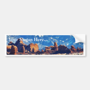 Garden Of Eden At Arches National Park Bumper Sticker