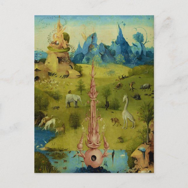 Garden of Eden - Hieronymus Bosch Postcard (Front)