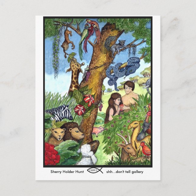 Garden of Eden postcard (Front)