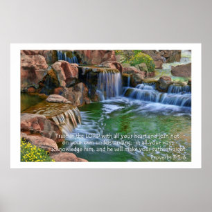 Garden Of Eden Proverbs 3:5-6 Poster