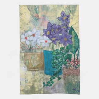 Garden of Flowers Tea Towel