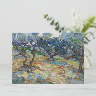 Garden of Gethsemane, Mount of Olives by van Gogh Invitation