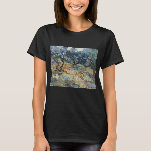 Garden of Gethsemane, Mount of Olives by van Gogh T-Shirt (Front)