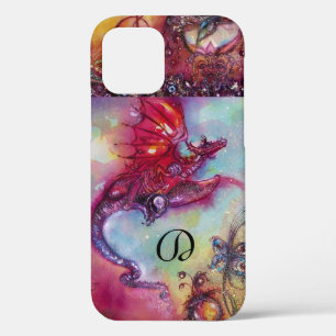 GARDEN OF LOST SHADOWS, FLYING RED DRAGON MONOGRAM iPhone 12 CASE