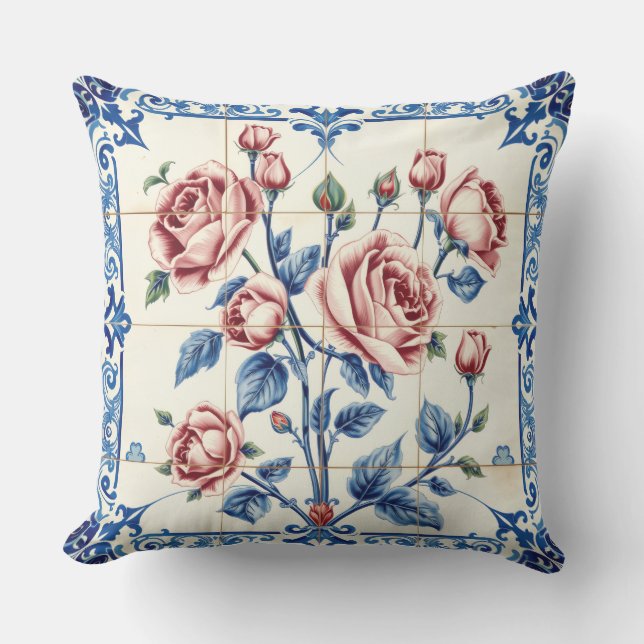 garden of roses outdoor pillow (Front)