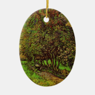 Garden of Saint-Paul Hospital by Vincent van Gogh Ceramic Tree Decoration
