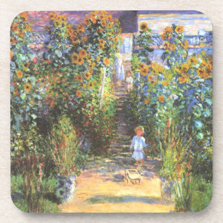 Garden of the Artist at Vetheuil - Claude Monet Coaster
