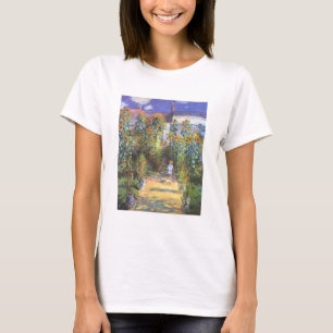 Garden of the Artist at Vetheuil - Claude Monet T-Shirt