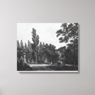 Garden of the cloister, Musee des Monuments Canvas Print