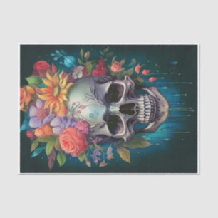 Garden of the Dead, Skull & Floral Crown Tissue Paper