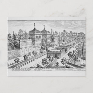 Garden of the Duke of Parma on the Palatine Hill, Postcard