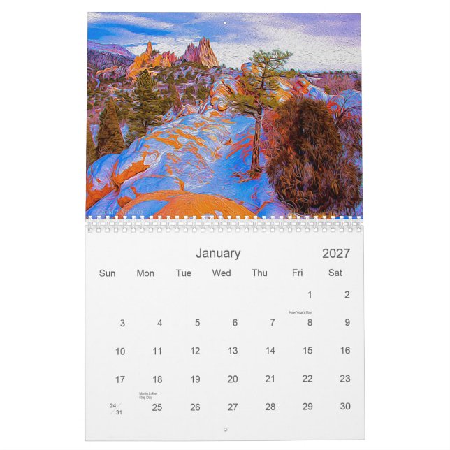 Garden of the Gods 2013 Calendar (Jan 2027)