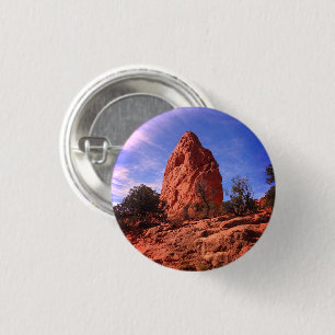 Garden of the Gods Colorado Boulder Photo Pinback 3 Cm Round Badge