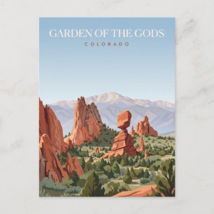 Garden of the Gods Colorado Postcard