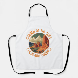 Garden of the Gods Colorado Springs Distressed Cir Apron