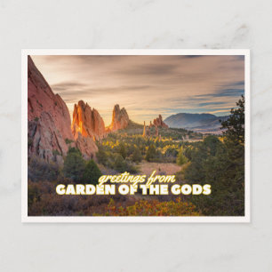 Garden of the Gods Colorado Travel Photo Greeting Postcard