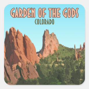 Garden of the Gods Park Colorado Square Sticker
