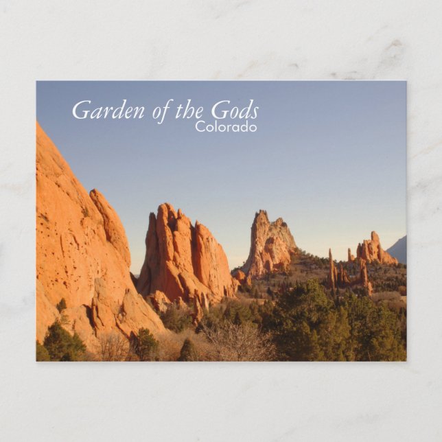 Garden of the Gods Postcard (Front)