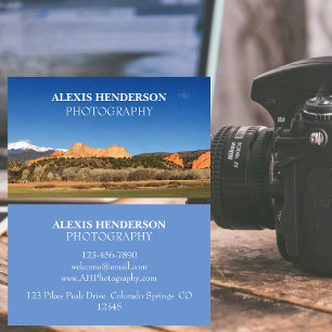 Garden Of The Gods Professional Photography Business Card