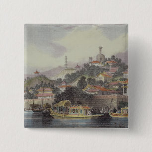 Garden of the Imperial Palace, Peking, from 'China 15 Cm Square Badge