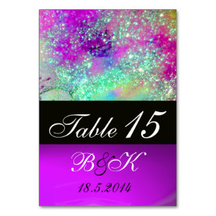 GARDEN OF THE LOST SHADOWS BLUE PURPLE PINK FLORAL TABLE NUMBER