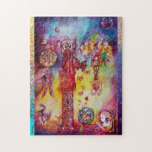 GARDEN OF THE LOST SHADOWS, FAERY AND BUTTERFLIES JIGSAW PUZZLE