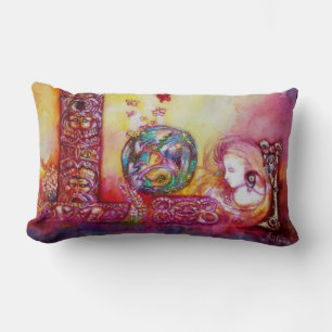 GARDEN OF THE LOST SHADOWS, FAERY AND BUTTERFLIES LUMBAR CUSHION