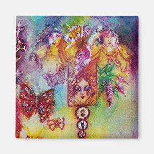 GARDEN OF THE LOST SHADOWS -FAERY AND BUTTERFLIES MAGNET
