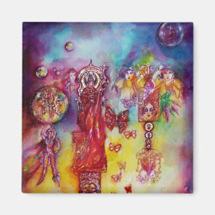 GARDEN OF THE LOST SHADOWS ,FAERY AND BUTTERFLIES MAGNET
