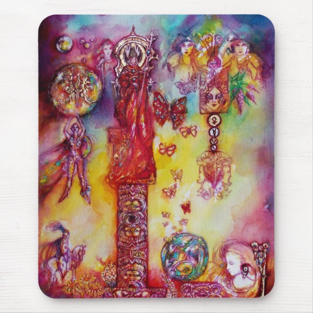 GARDEN OF THE LOST SHADOWS -FAERY AND BUTTERFLIES MOUSE PAD (Front)