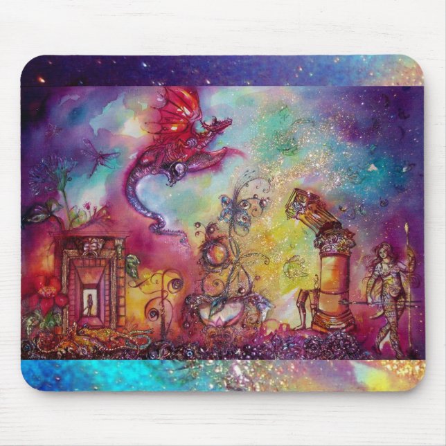 GARDEN OF THE LOST SHADOWS -FLYING RED RAGON MOUSE PAD (Front)