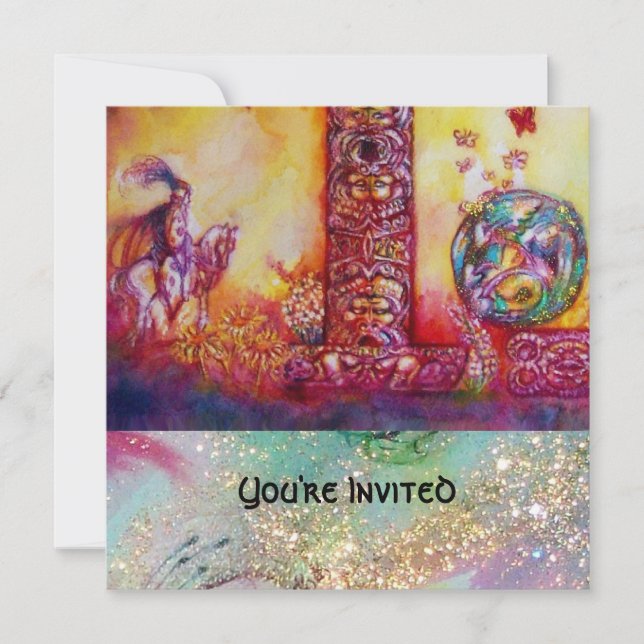 GARDEN OF THE LOST SHADOWS - KNIGHT AND HORSE INVITATION (Front)