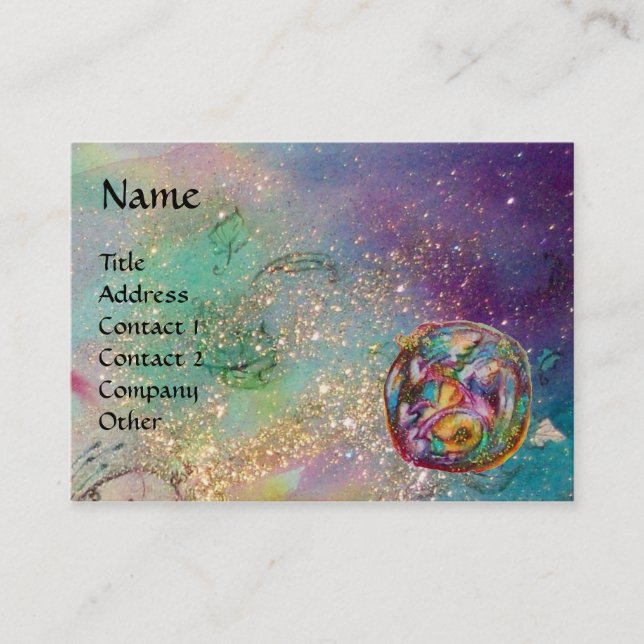 GARDEN OF THE LOST SHADOWS - MAGIC BUTTERFLIES BUSINESS CARD (Front)