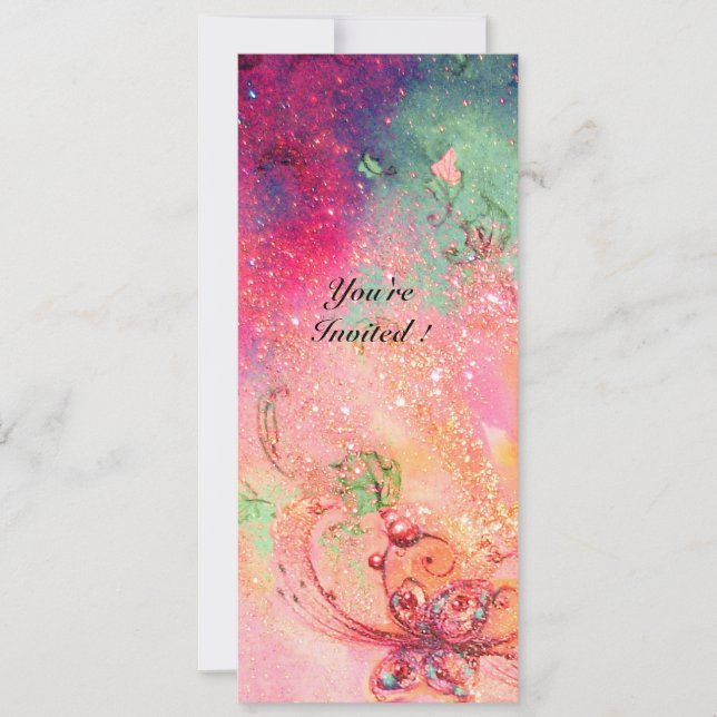 GARDEN OF THE LOST SHADOWS,MAGIC BUTTERFLY PLANT INVITATION (Front)