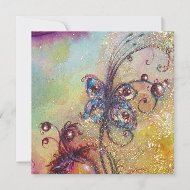 GARDEN OF THE LOST SHADOWS MAGIC BUTTERFLY PLANT INVITATION (Front)