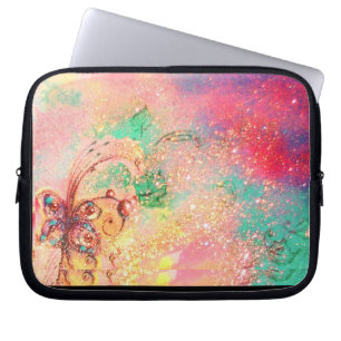GARDEN OF THE LOST SHADOWS /MAGIC BUTTERFLY PLANT LAPTOP SLEEVE