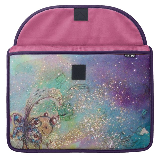 GARDEN OF THE LOST SHADOWS -MAGIC BUTTERFLY PLANT SLEEVE FOR MacBooks (Front)
