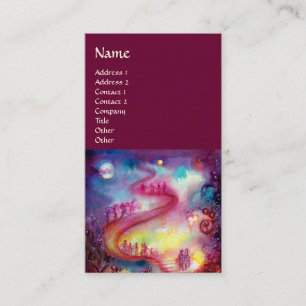 GARDEN OF THE LOST SHADOWS / MAGIC STAIRS purple Business Card