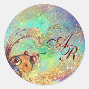 GARDEN OF THE LOST SHADOWS - MONOGRAM CLASSIC ROUND STICKER
