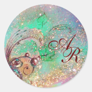 GARDEN OF THE LOST SHADOWS - MONOGRAM CLASSIC ROUND STICKER