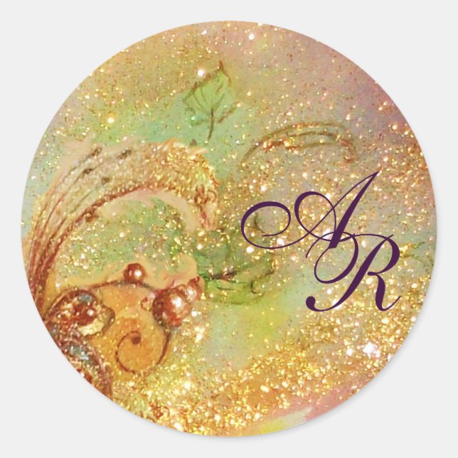 GARDEN OF THE LOST SHADOWS - MONOGRAM CLASSIC ROUND STICKER (Front)