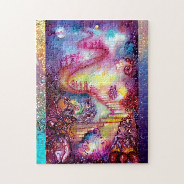 GARDEN OF THE LOST SHADOWS, MYSTIC STAIRS JIGSAW PUZZLE (Vertical)