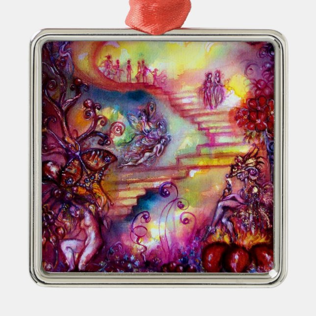 GARDEN OF THE LOST SHADOWS- MYSTIC STAIRS METAL TREE DECORATION (Front)