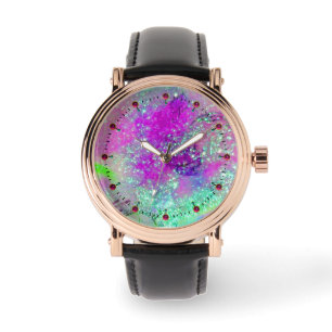 GARDEN OF THE LOST SHADOWS - Pink Purple Aqua Blue Watch