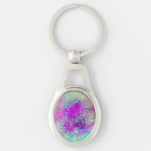 GARDEN OF THE LOST SHADOWS -pink purple violet Key Ring