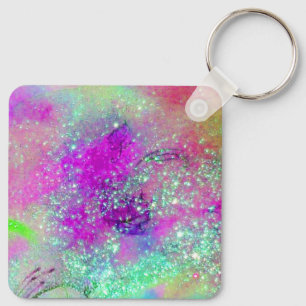 GARDEN OF THE LOST SHADOWS -pink purple violet Key Ring