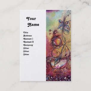 GARDEN OF THE LOST SHADOWS Platinum Metallic Business Card