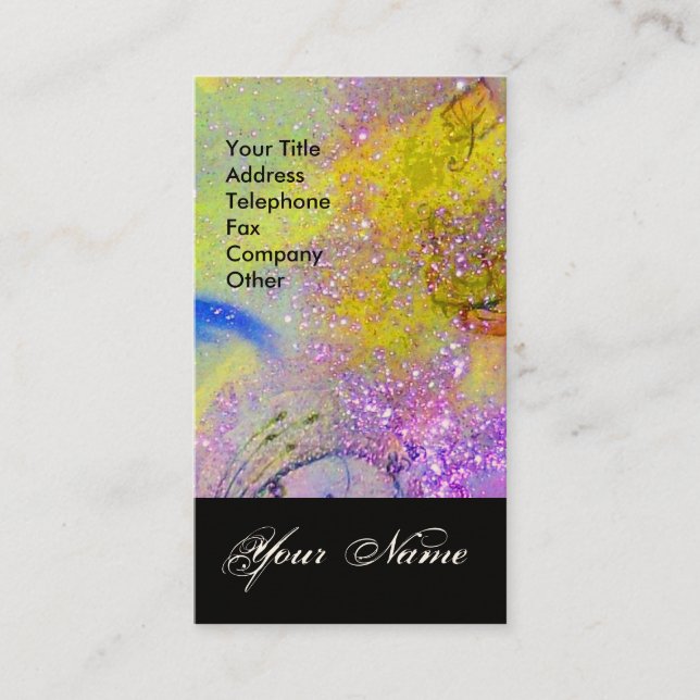 GARDEN OF THE LOST SHADOWS STAR DUST MONOGRAM 1 BUSINESS CARD (Front)