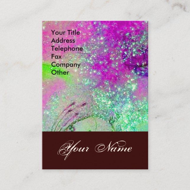 GARDEN OF THE LOST SHADOWS STAR DUST MONOGRAM 1 BUSINESS CARD (Front)