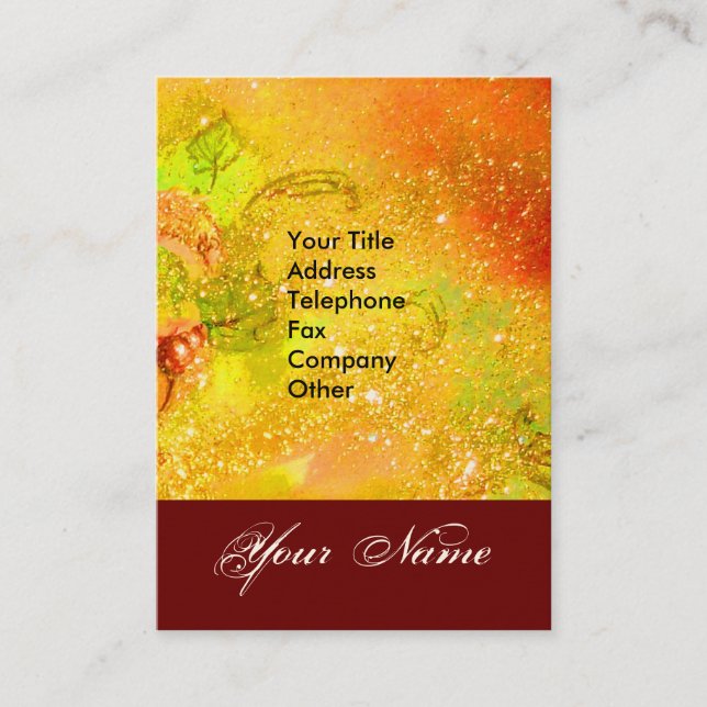 GARDEN OF THE LOST SHADOWS STAR DUST MONOGRAM 1 BUSINESS CARD (Front)